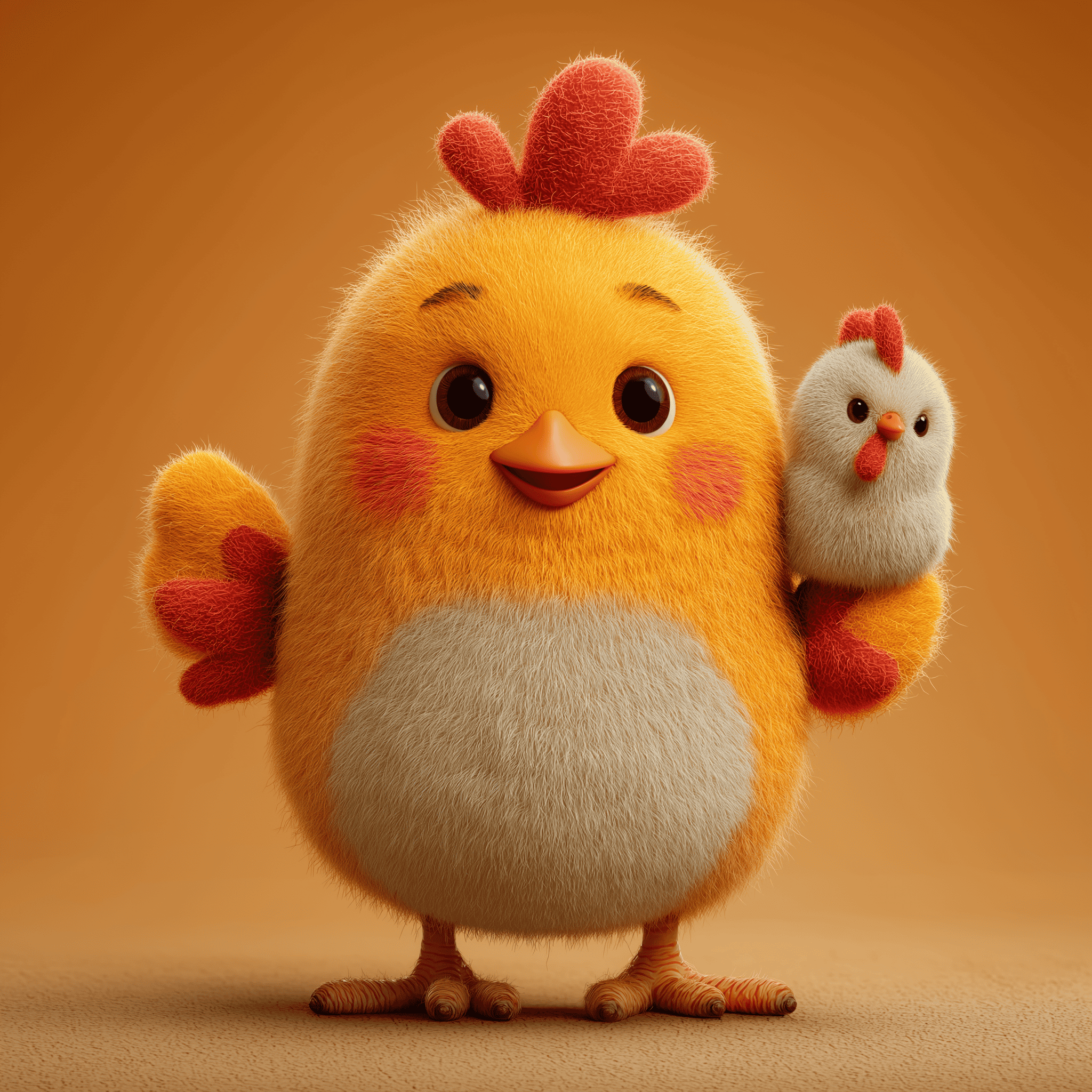 Hand-Painted Wooden Chickens: Folk art charm to brighten any collection.